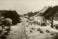 93. La partie nord de la grande place de Kolozsv�r dans les ann�es 1860