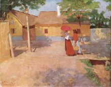 F�nyes Adolf: Kisv�rosi d�lel�tt - 1904 (Nagy�that� k�p)